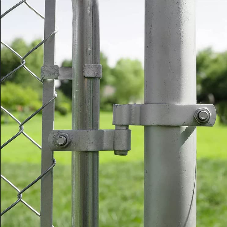 Dailydanny 2 Pack Chain Link Fence Frame Gate Post Female Hinge with Bolts and Nuts (1-3/8 Inch) - Image 4